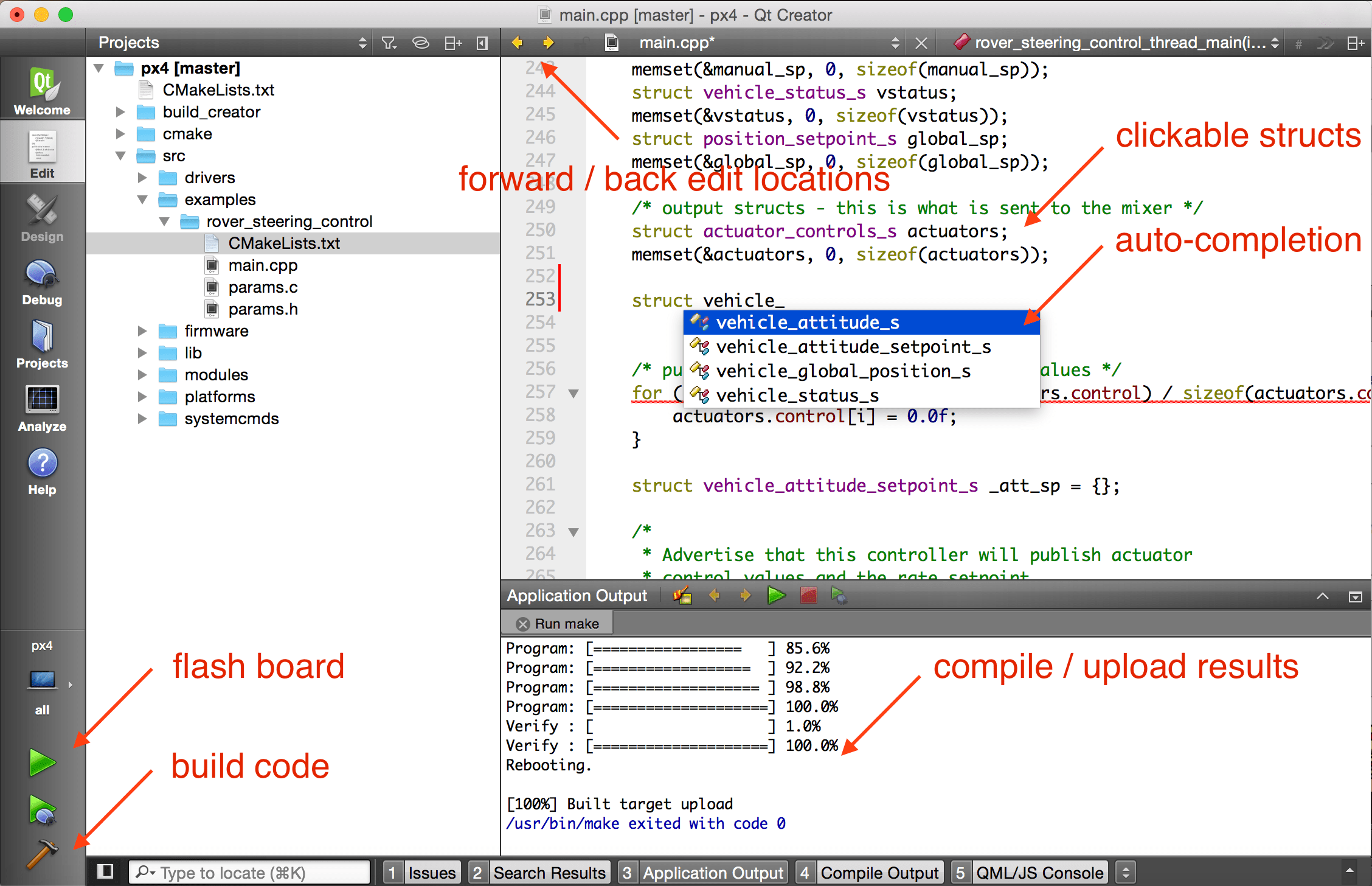 Qt Creator 的屏幕截图