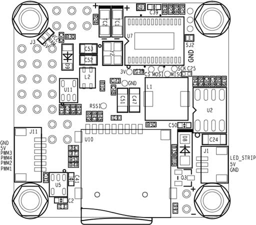 全功能 F4 SD v1 丝网印刷底部