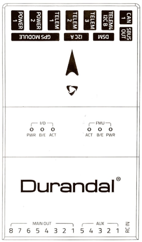 Durandal - 顶部引脚（示意图）