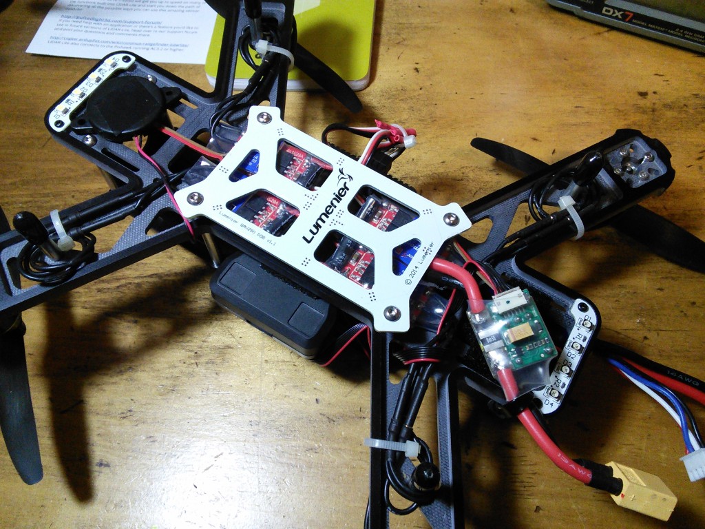 显示电源模块的 QAV250 Pixhawk 套件