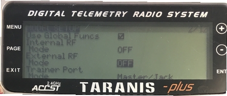 Taranis - 模型设置